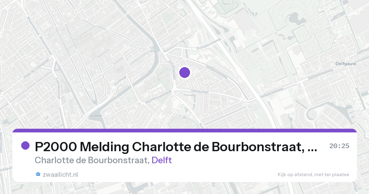 P2000 Melding Charlotte de Bourbonstraat, Delft — 7 feb 2026