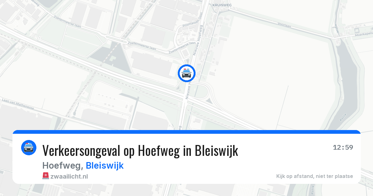 Verkeersongeval op Hoefweg in Bleiswijk — 25 jun 2026