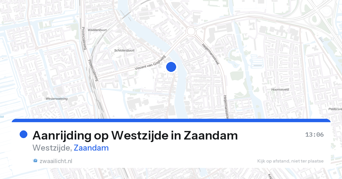 Aanrijding op Westzijde in Zaandam — 28 aug 2026