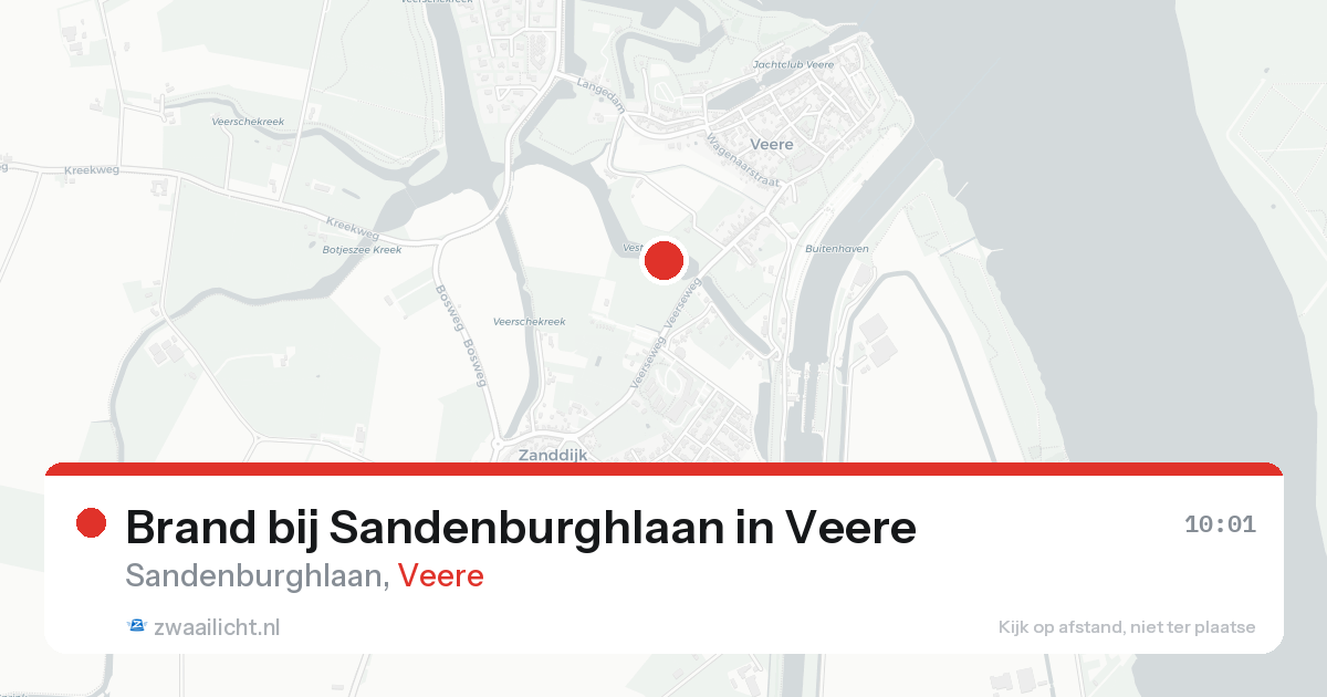 Brand bij Sandenburghlaan in Veere — 19 jan 2026