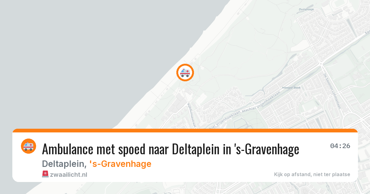 Ambulance met spoed naar Deltaplein in 's-Gravenhage — 30 mei 2026