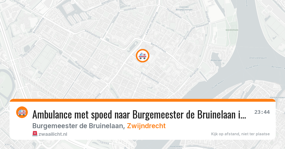 Ambulance met spoed naar Burgemeester de Bruinelaan in Zwijndrecht — 21 jan 2026