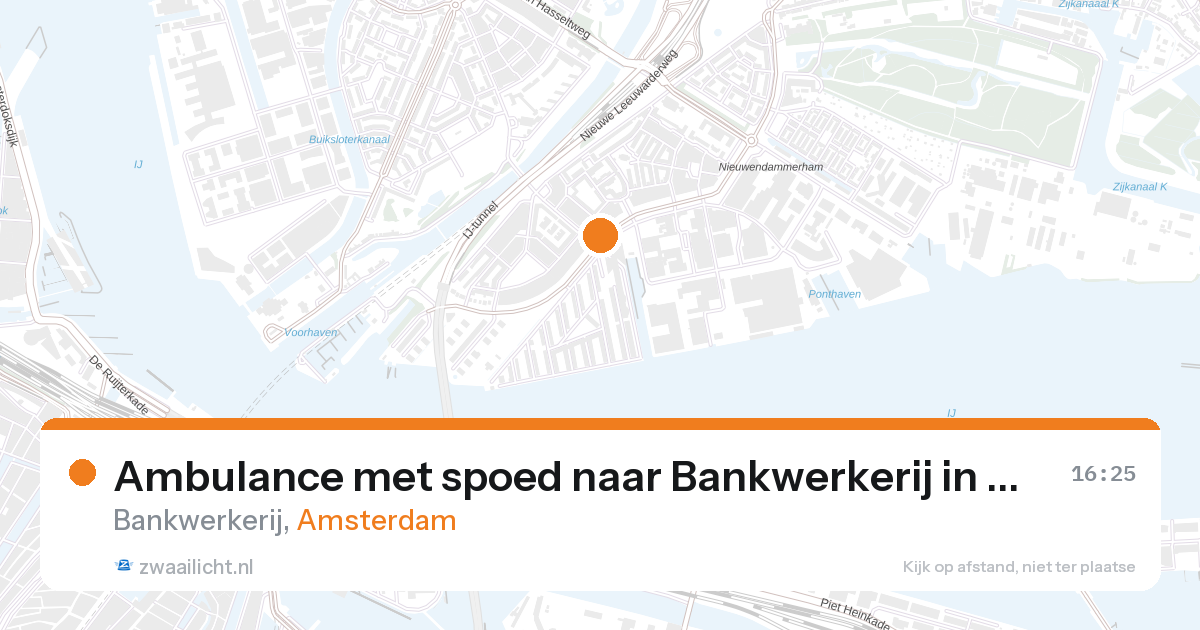Ambulance met spoed naar Bankwerkerij in Amsterdam — 28 aug 2026