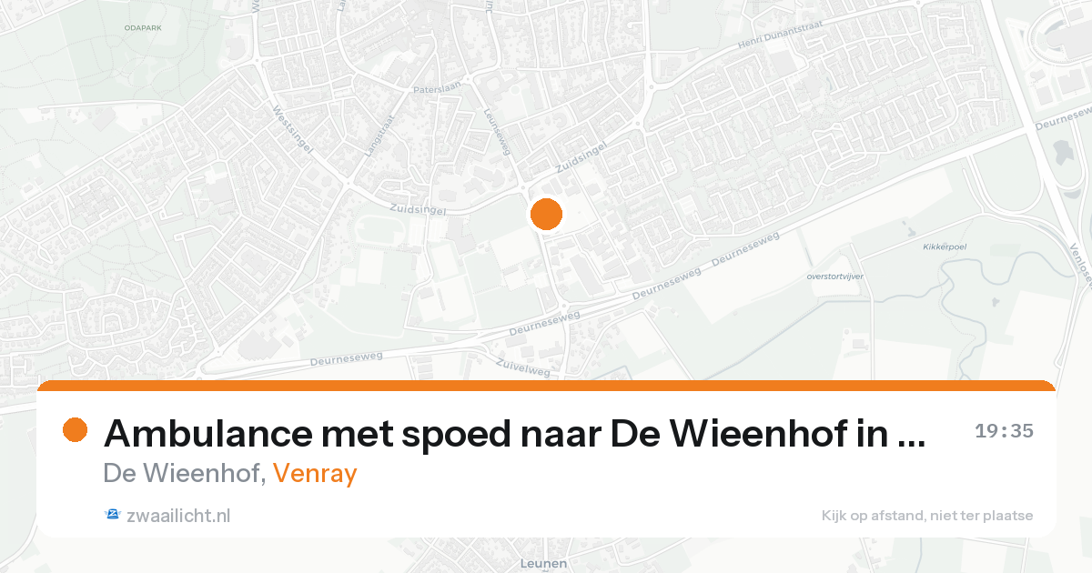 Ambulance met spoed naar De Wieenhof in Venray — 22 aug 2026