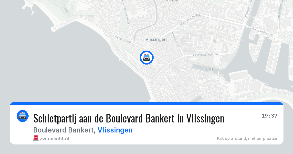 Schietpartij aan de Boulevard Bankert in Vlissingen — 23 mei 2026