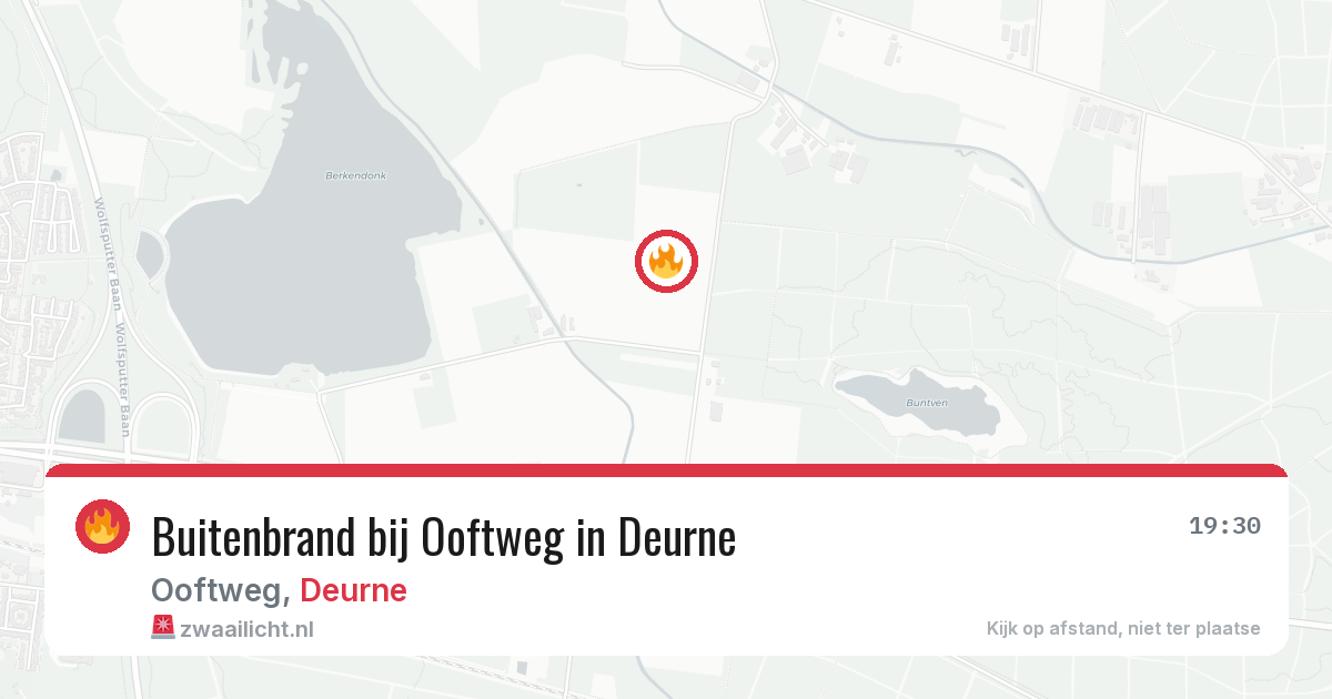 Buitenbrand bij Ooftweg in Deurne — 8 aug 2026