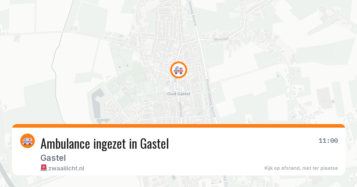 Ambulance ingezet in Gastel — 8 feb 2026