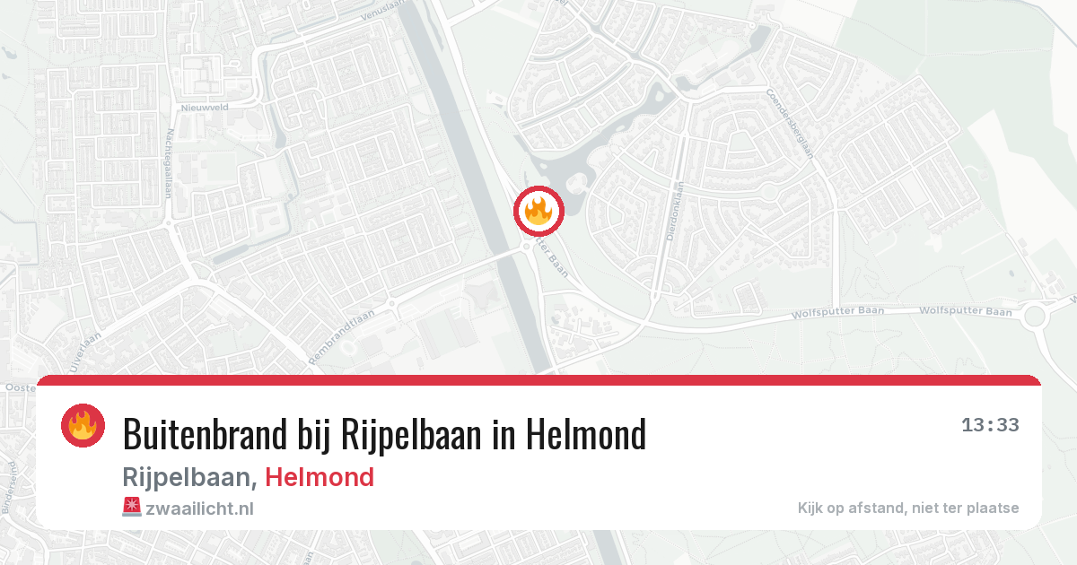 Buitenbrand bij Rijpelbaan in Helmond — 13 jul 2026
