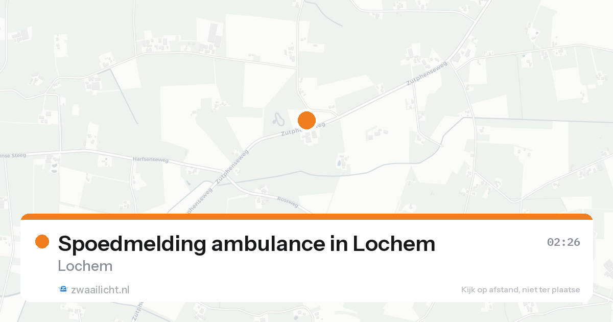 Spoedmelding ambulance in Lochem — 15 aug 2026