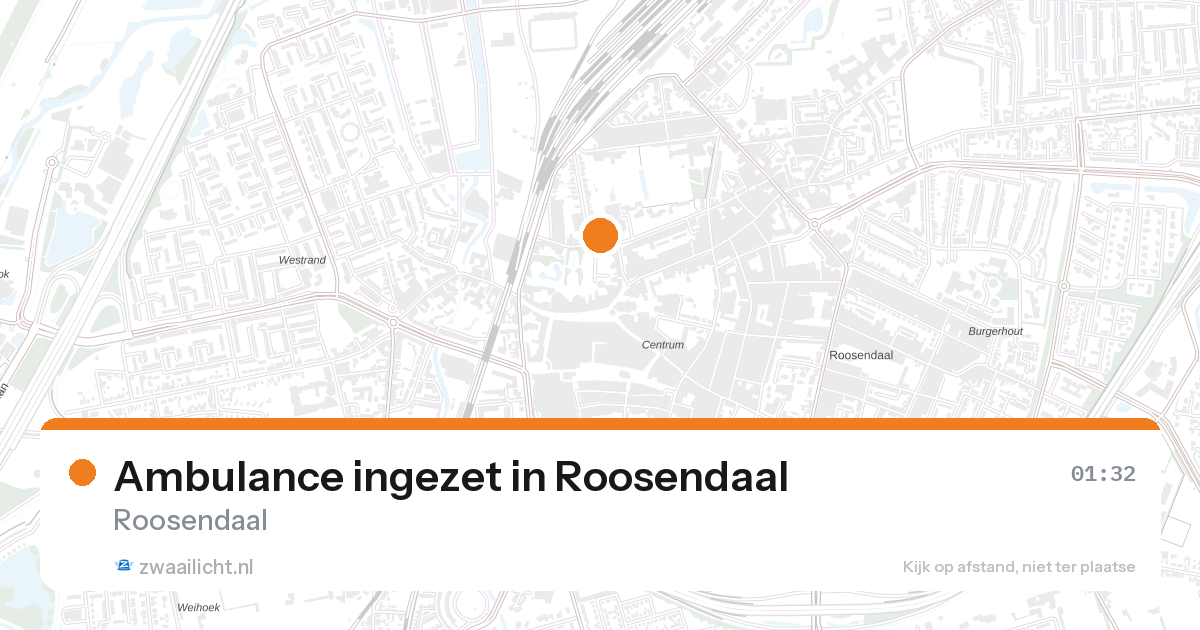 Ambulance ingezet in Roosendaal — 29 jun 2026