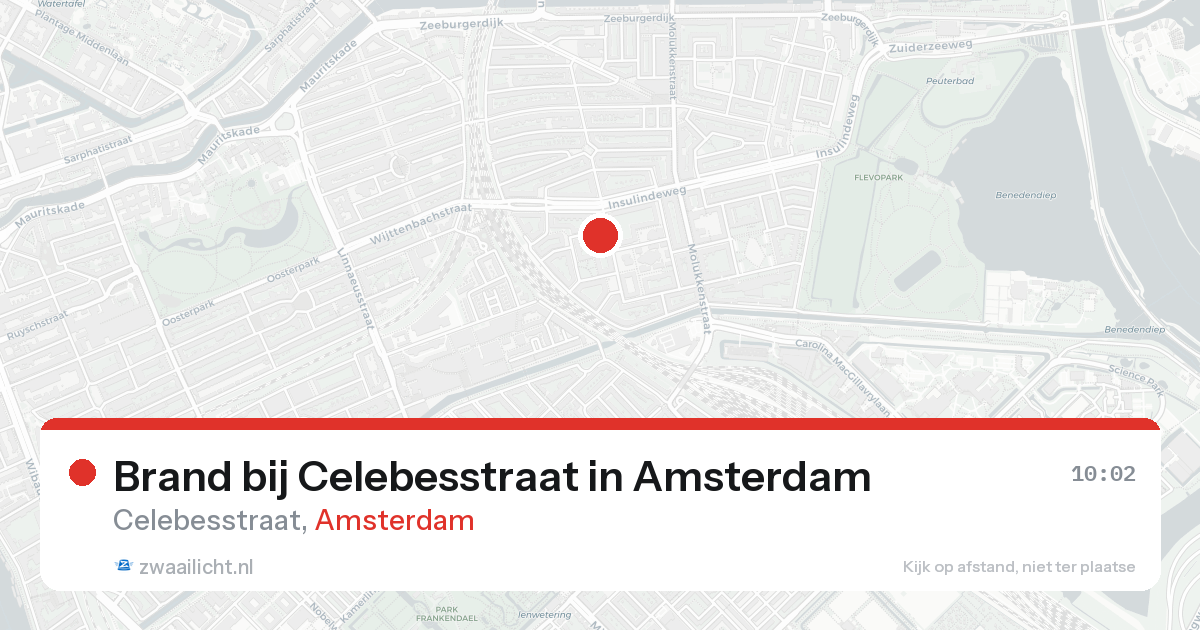 Brand bij Celebesstraat in Amsterdam — 15 jun 2026