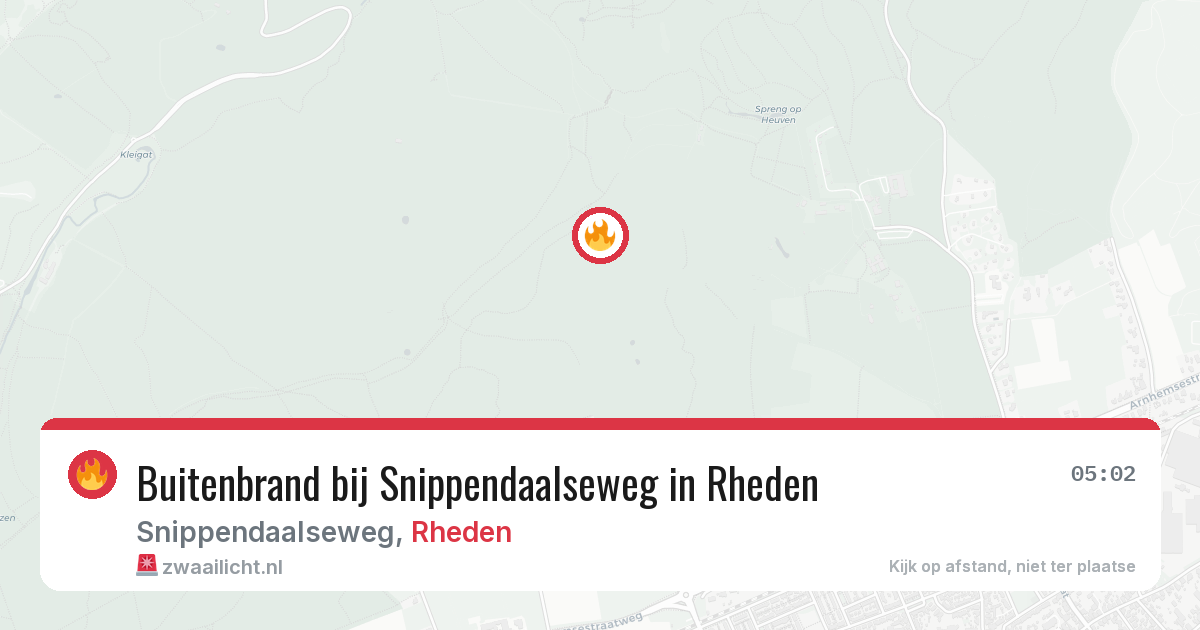 Buitenbrand bij Snippendaalseweg in Rheden — 8 mei 2026