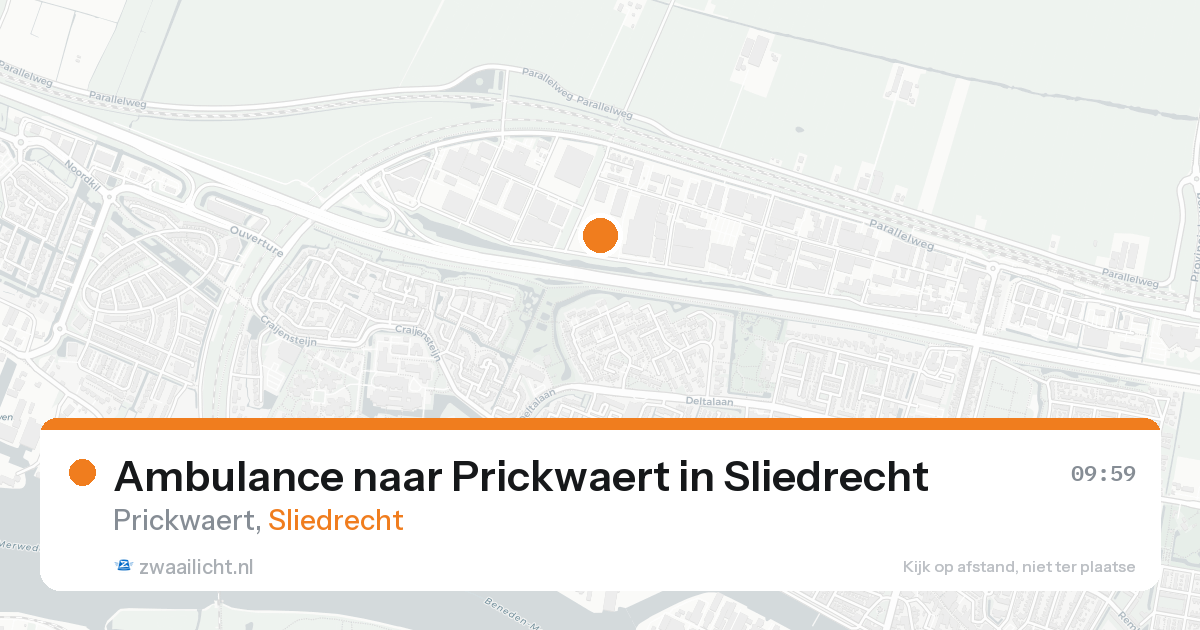 Ambulance naar Prickwaert in Sliedrecht — 31 jan 2026