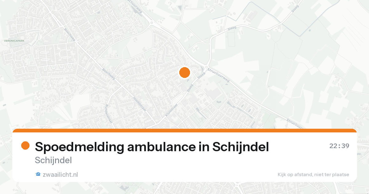 Spoedmelding ambulance in Schijndel — 13 aug 2026
