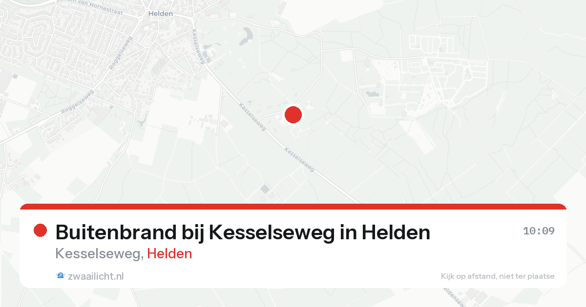 Buitenbrand bij Kesselseweg in Helden — 12 aug 2026