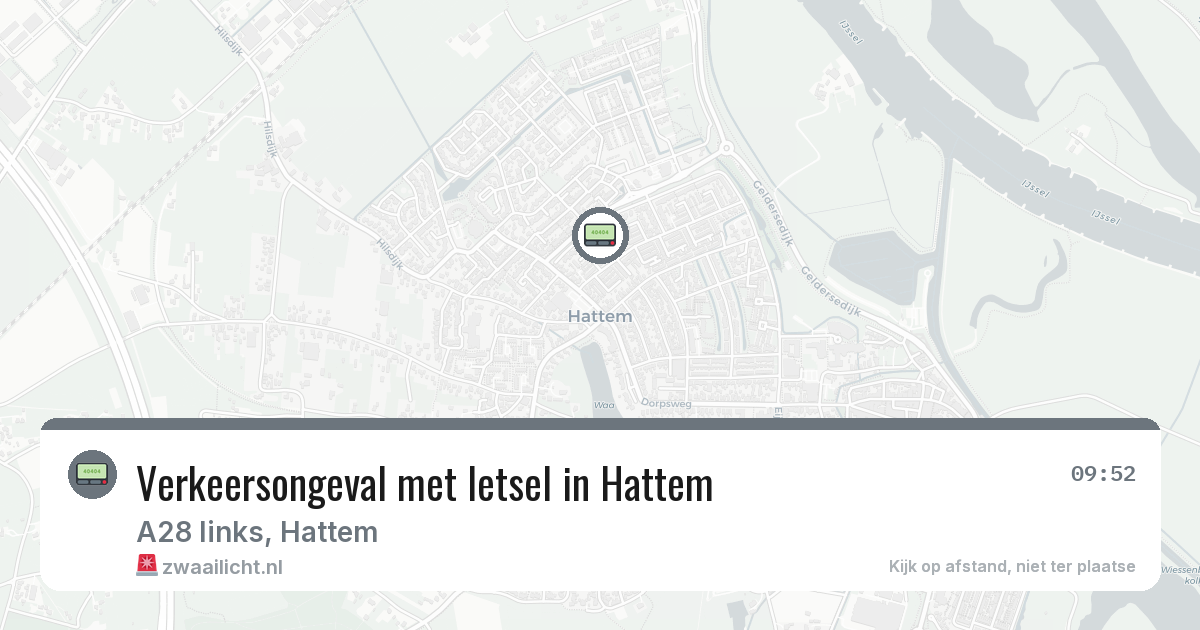 Verkeersongeval met letsel in Hattem — 30 jan 2026