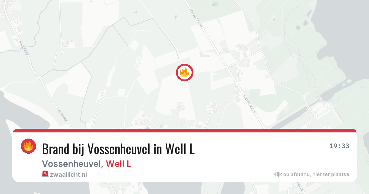 Brand bij Vossenheuvel in Well L — 8 jun 2026