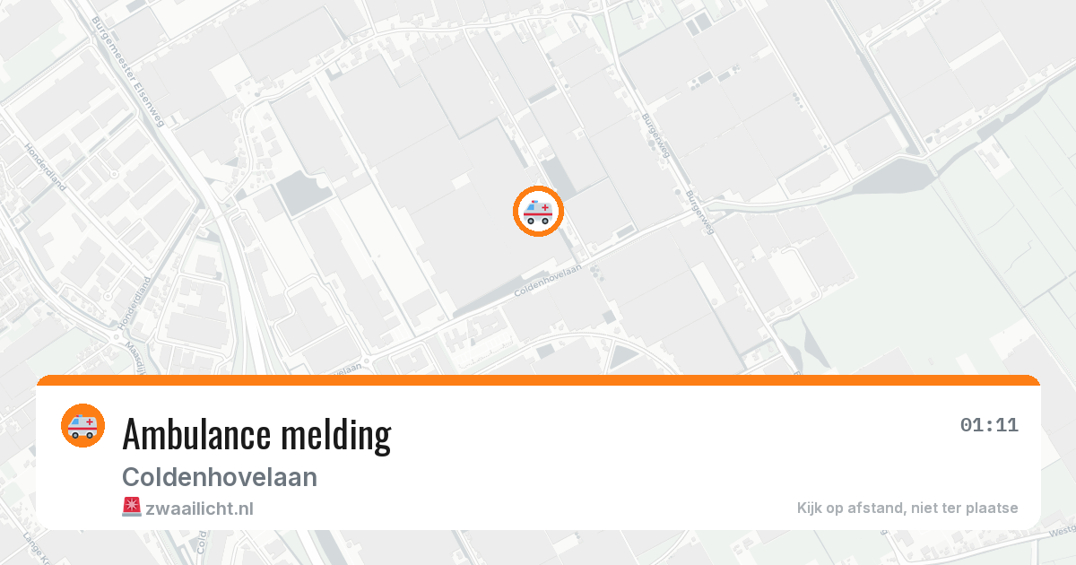 Ambulance melding — 29 jan 2026