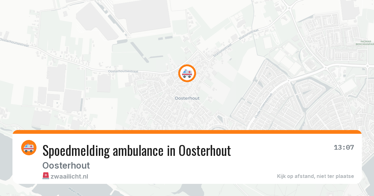 Spoedmelding ambulance in Oosterhout — 30 jan 2026