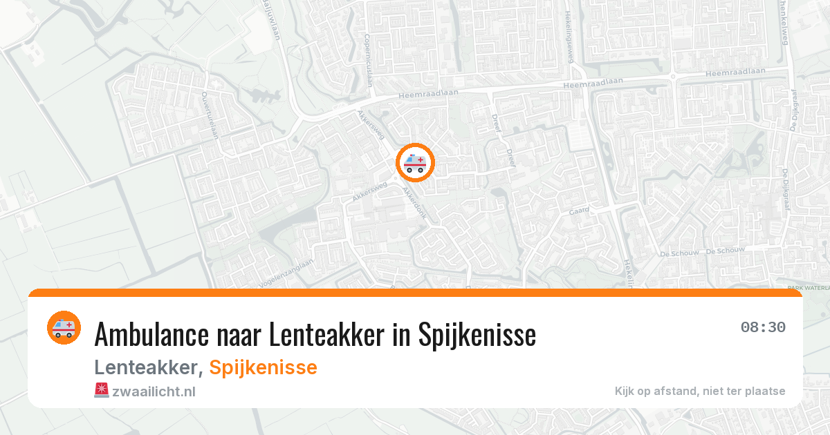Ambulance naar Lenteakker in Spijkenisse — 20 mrt 2026