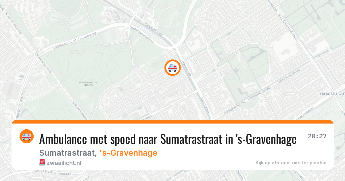 Ambulance met spoed naar Sumatrastraat in 's-Gravenhage — 13 apr 2026