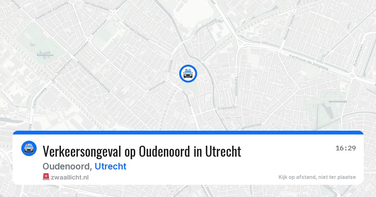 Verkeersongeval op Oudenoord in Utrecht — 2 jun 2026