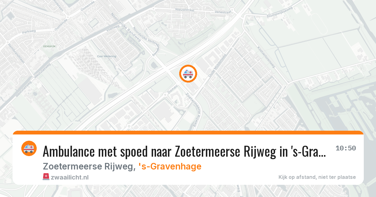 Ambulance met spoed naar Zoetermeerse Rijweg in 's-Gravenhage — 29 jan 2026