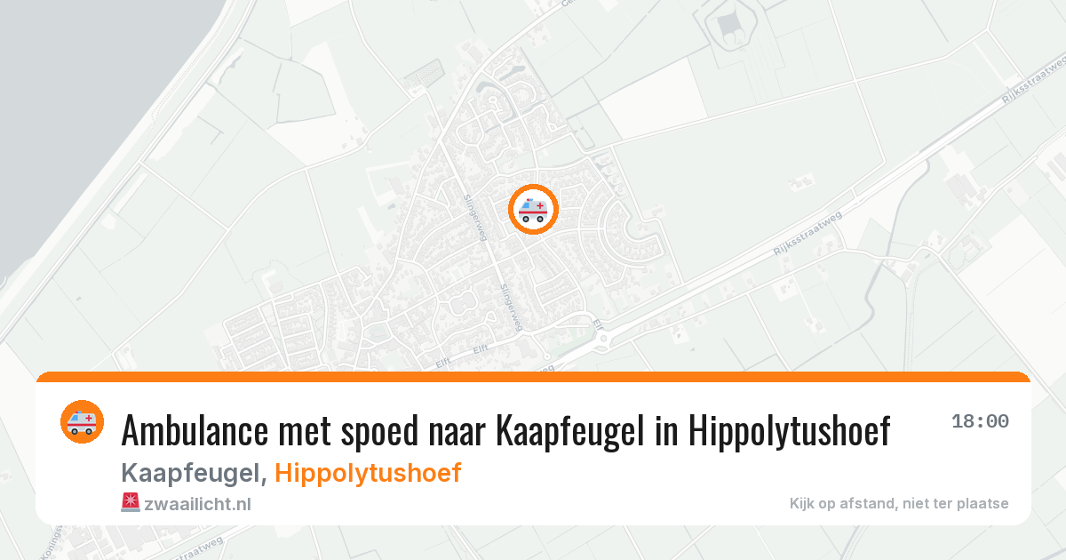 Ambulance met spoed naar Kaapfeugel in Hippolytushoef — 21 jan 2026
