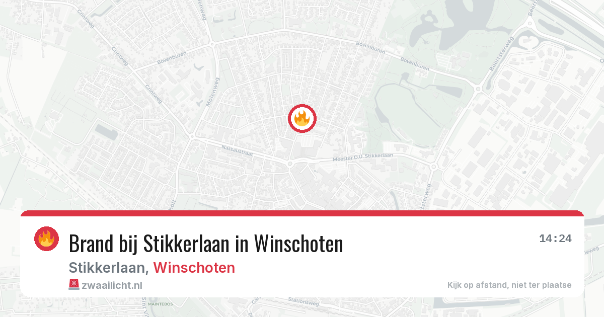 Brand bij Stikkerlaan in Winschoten — 29 jan 2026