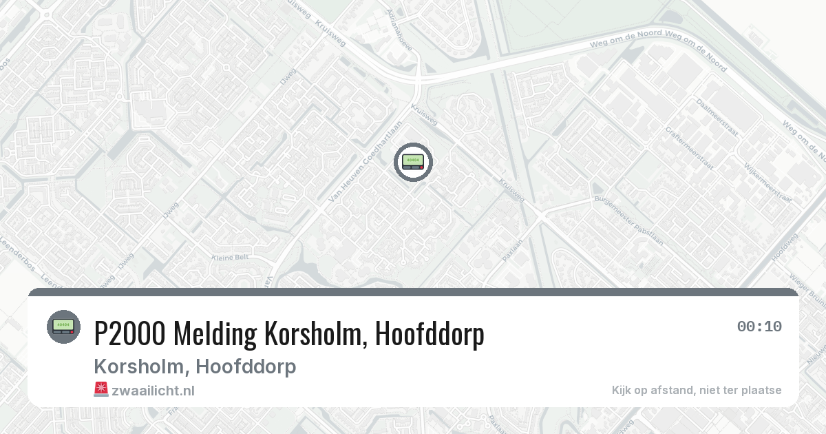P2000 Melding Korsholm, Hoofddorp — 28 jan 2026