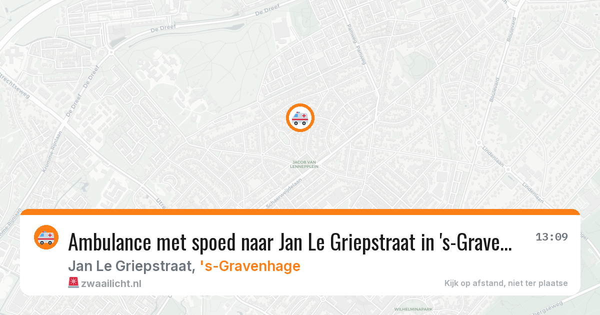 Ambulance met spoed naar Jan Le Griepstraat in 's-Gravenhage — 30 jan 2026