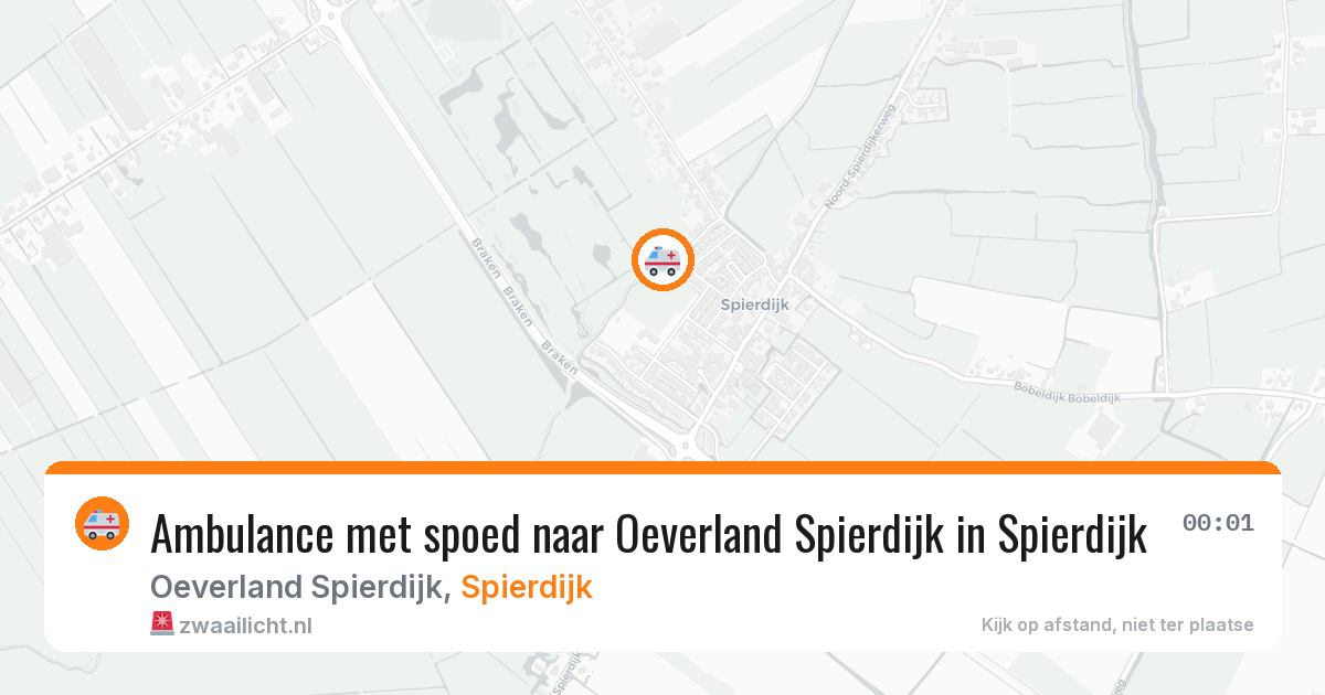 Ambulance met spoed naar Oeverland Spierdijk in Spierdijk — 21 jan 2026