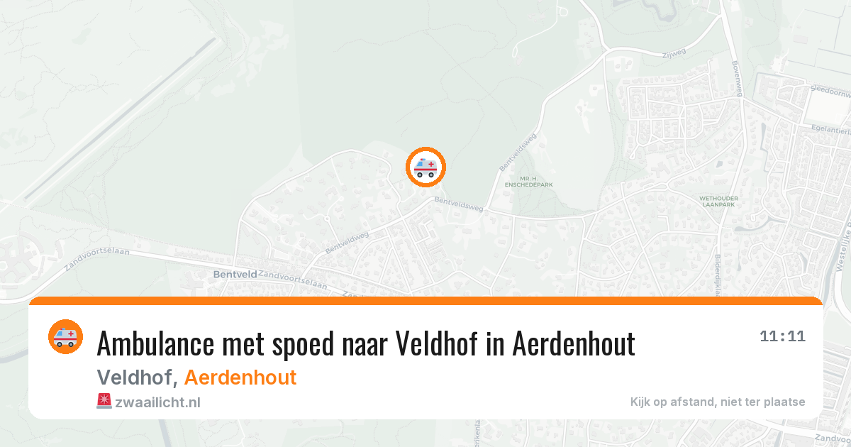 Ambulance met spoed naar Veldhof in Aerdenhout — 18 jun 2026