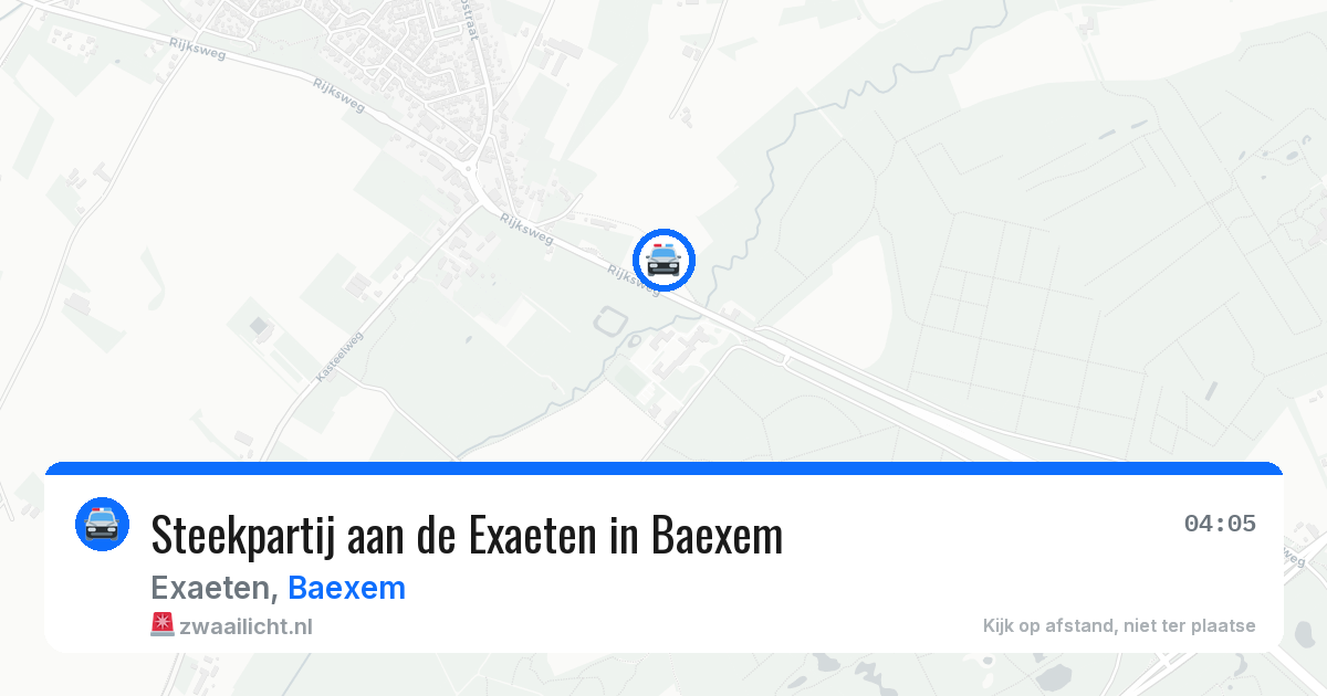 Steekpartij aan de Exaeten in Baexem — 7 mei 2026