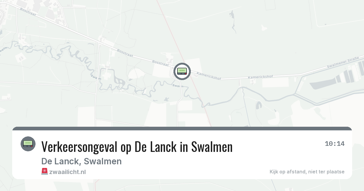 Verkeersongeval op De Lanck in Swalmen — 19 mrt 2026
