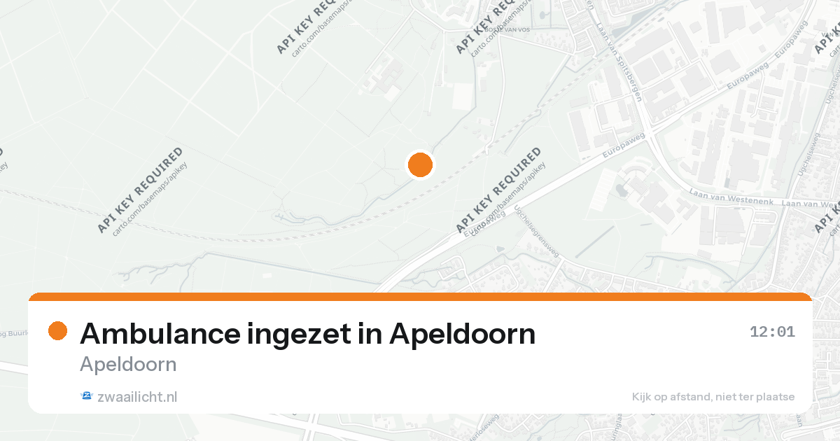 Ambulance ingezet in Apeldoorn — 26 aug 2026