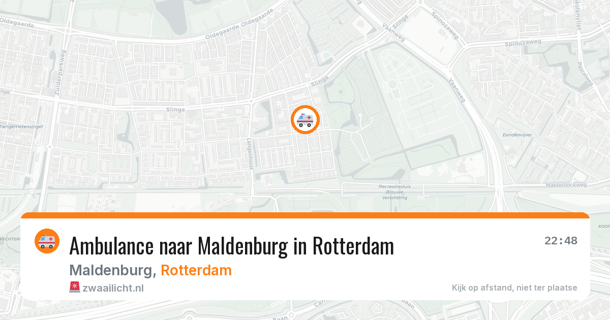 Ambulance naar Maldenburg in Rotterdam — 23 jul 2026