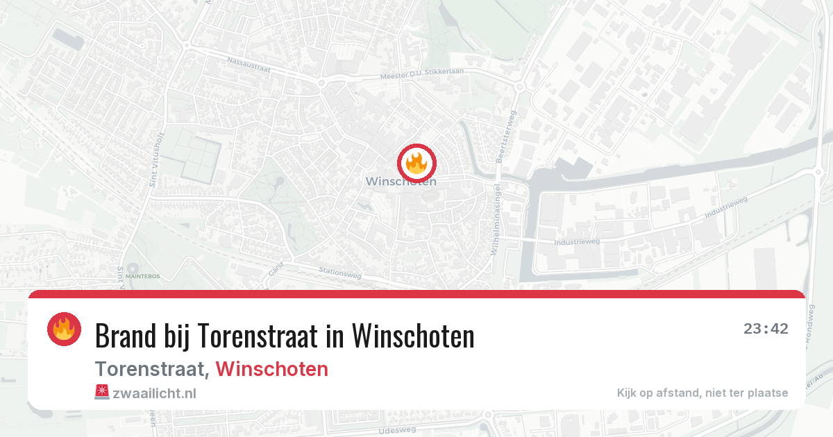 Brand bij Torenstraat in Winschoten — 12 jun 2026