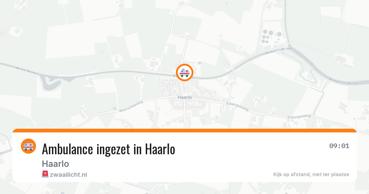 Ambulance ingezet in Haarlo — 1 mei 2026