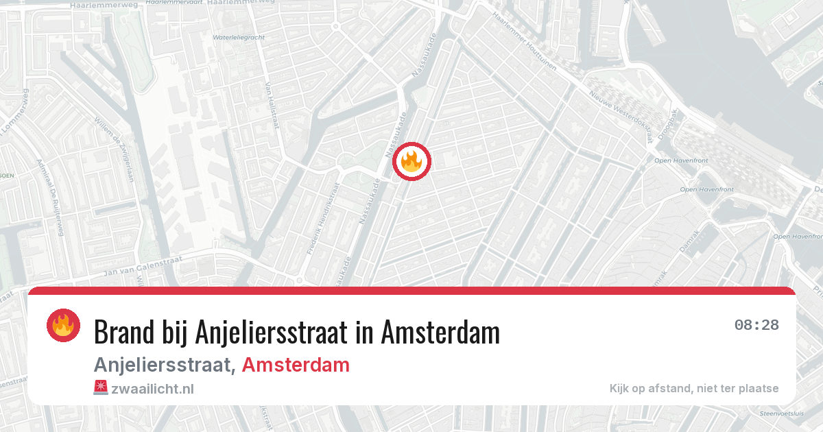 Brand bij Anjeliersstraat in Amsterdam — 3 mei 2026