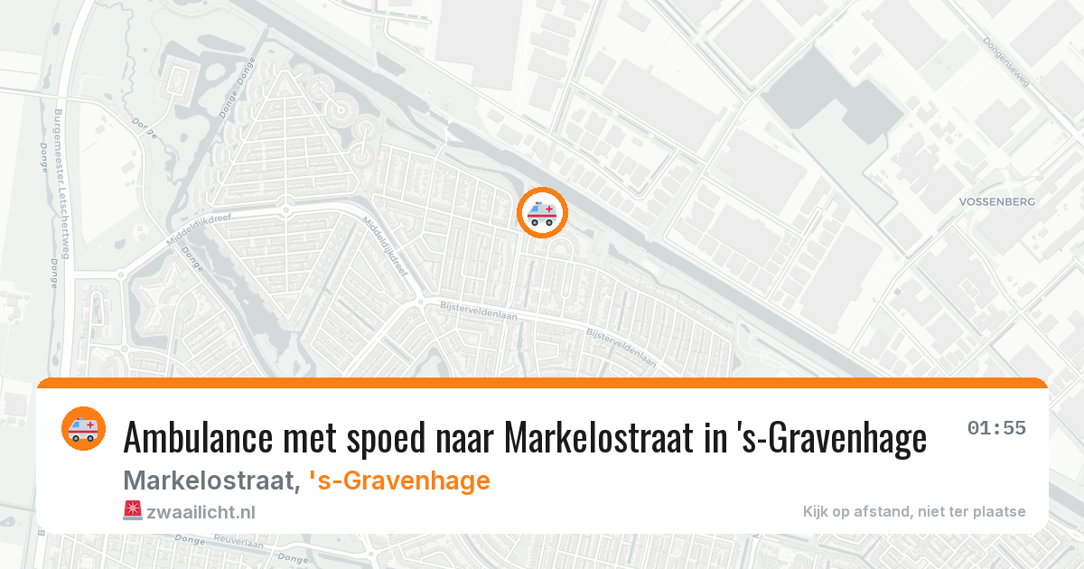 Ambulance met spoed naar Markelostraat in 's-Gravenhage — 26 mrt 2026