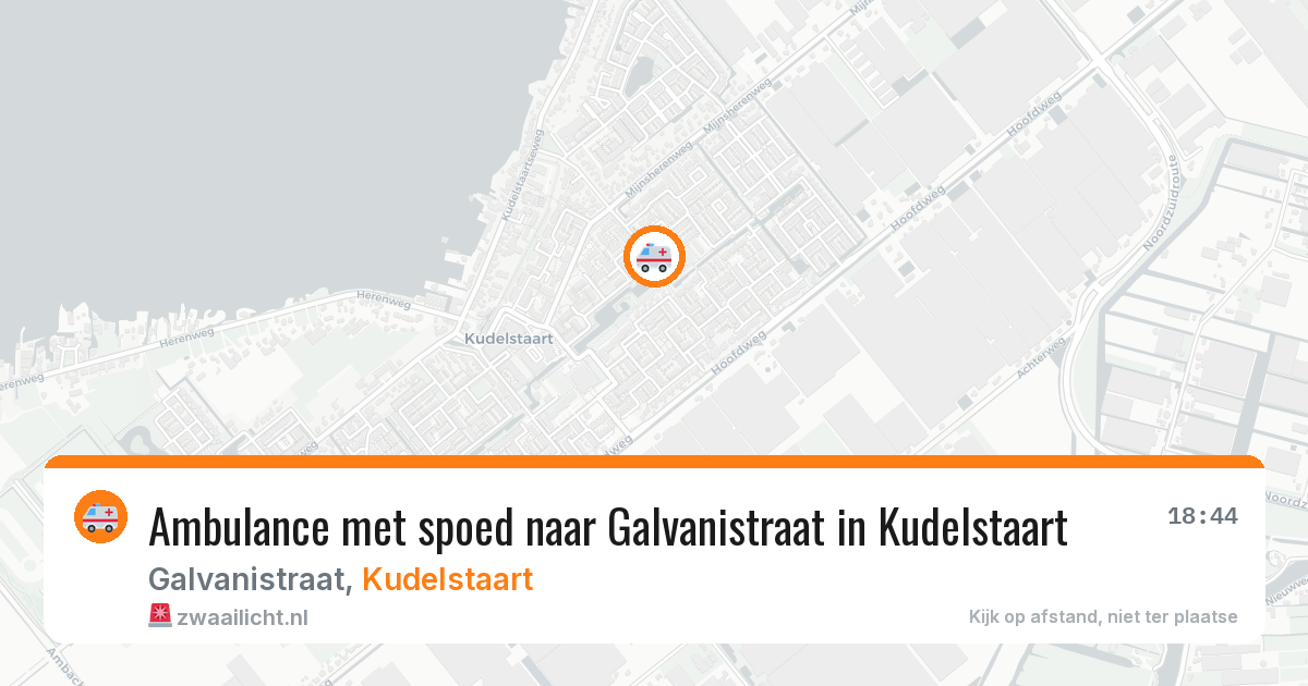 Ambulance met spoed naar Galvanistraat in Kudelstaart — 11 jun 2026