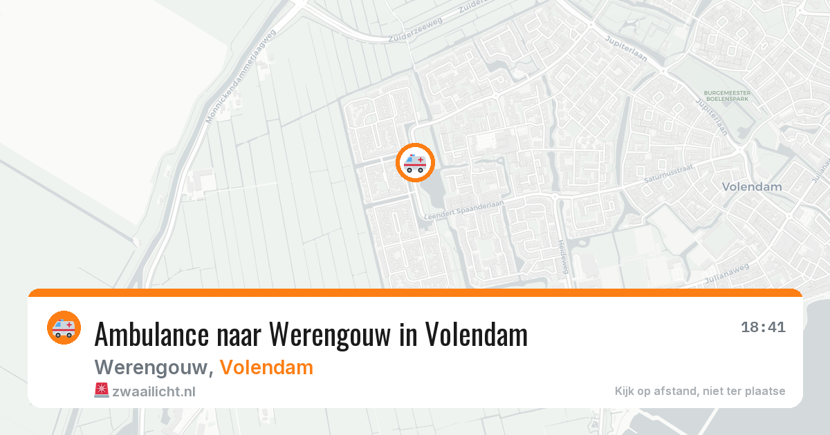 Ambulance naar Werengouw in Volendam — 29 jul 2026