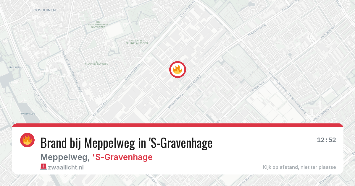 Brand bij Meppelweg in 'S-Gravenhage — 2 apr 2026