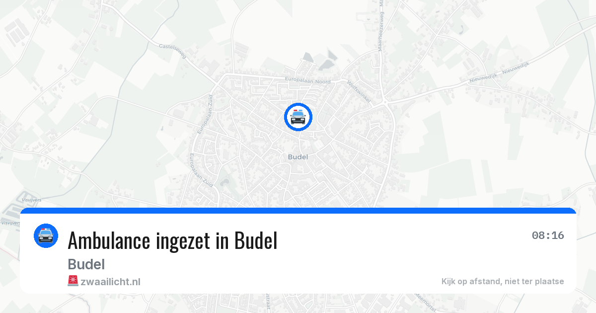 Ambulance ingezet in Budel — 23 feb 2026