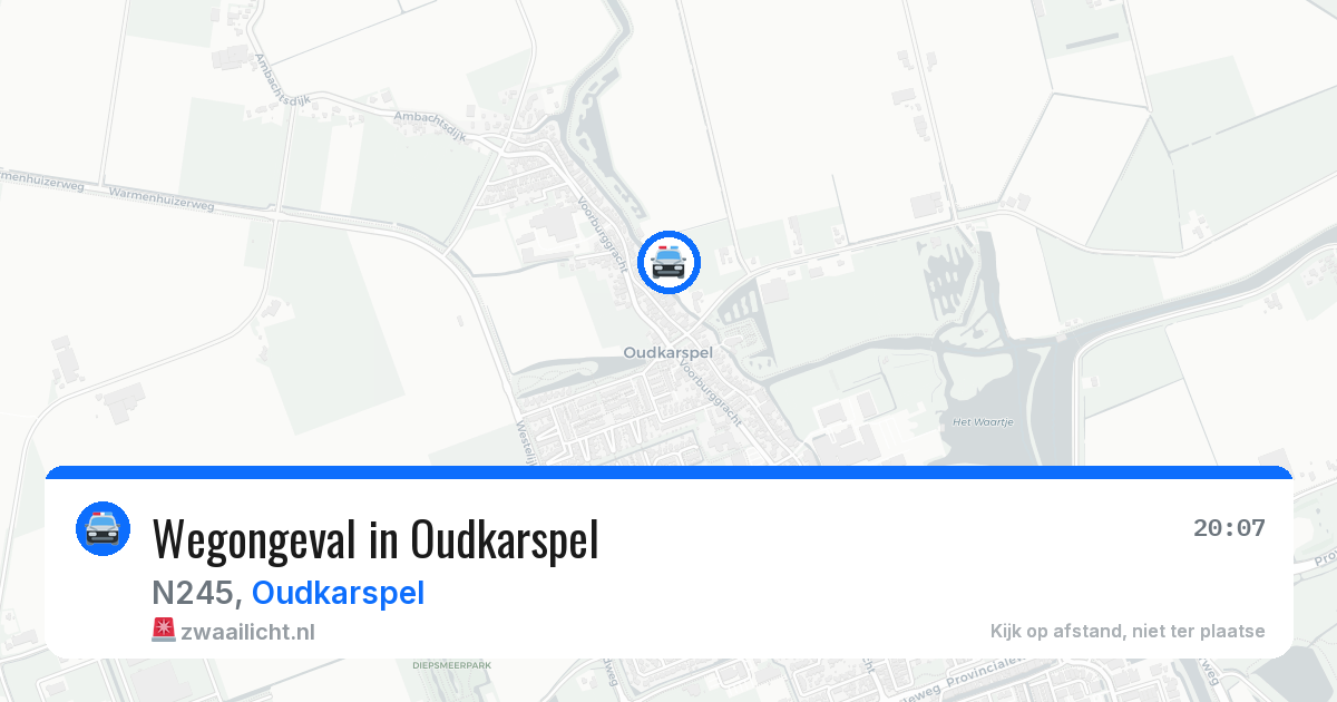 Wegongeval in Oudkarspel — 9 mei 2026