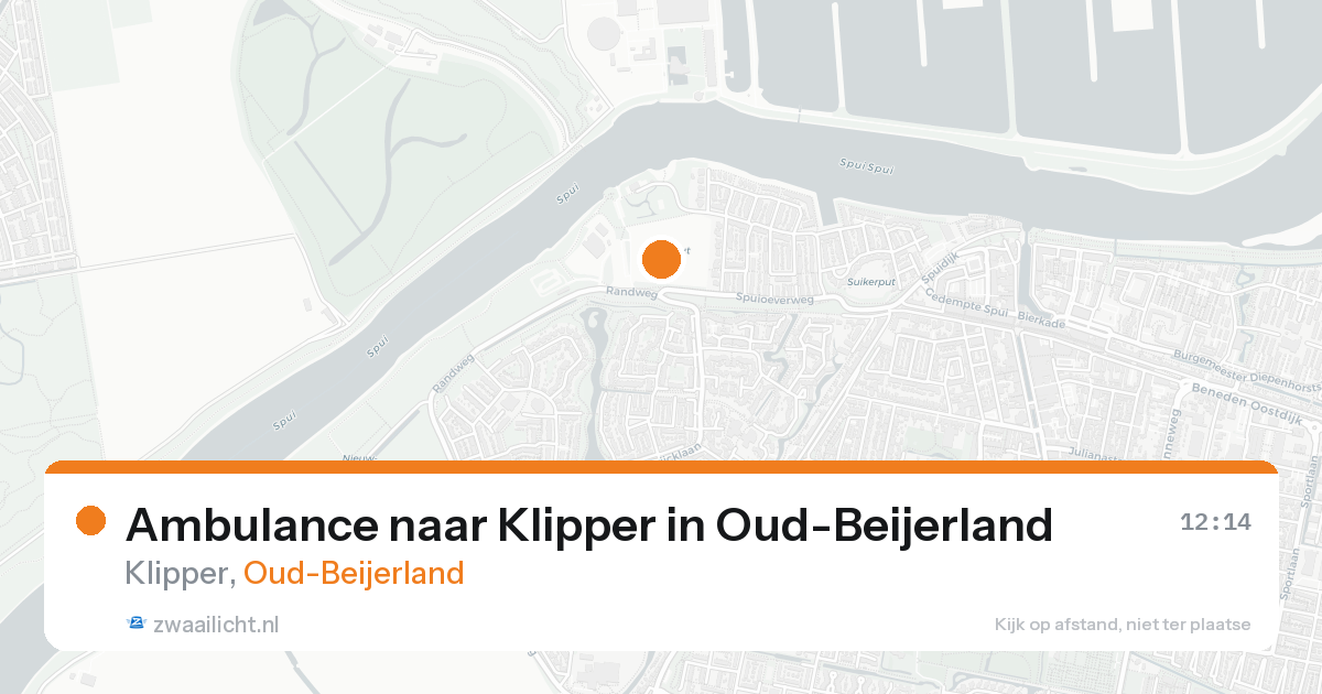 Ambulance naar Klipper in Oud-Beijerland — 20 aug 2026