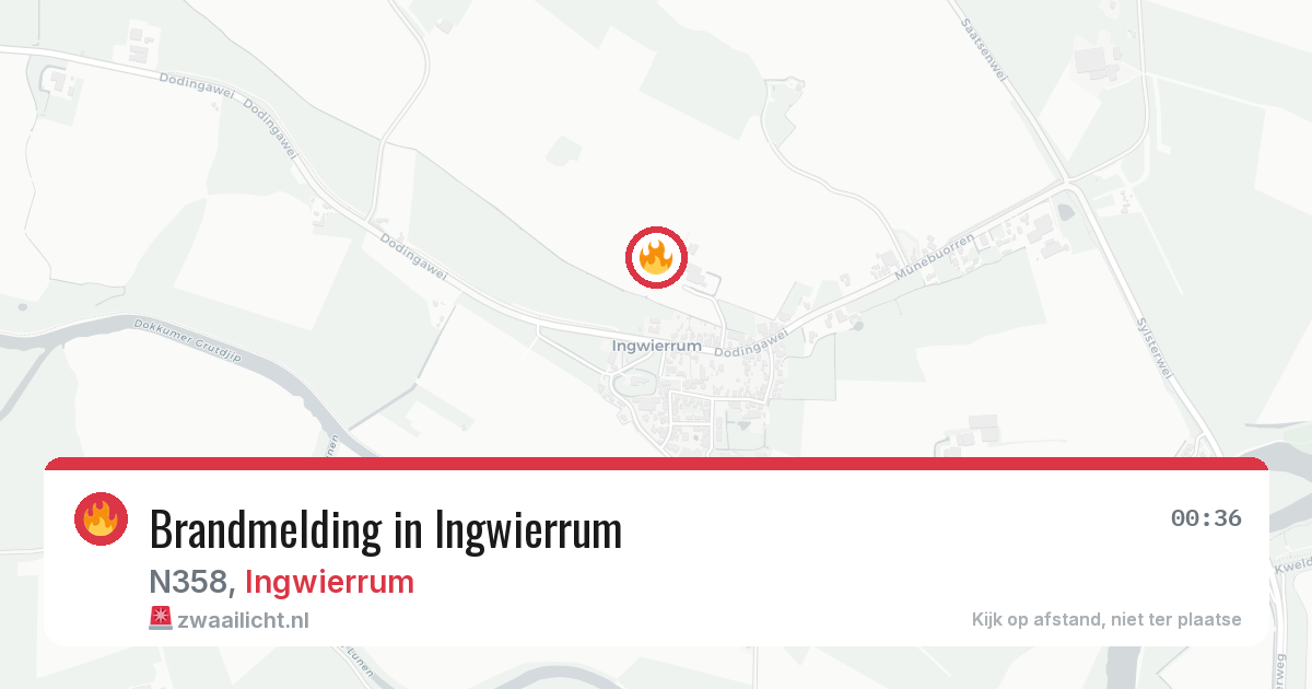 Brandmelding in Ingwierrum — 11 mei 2026