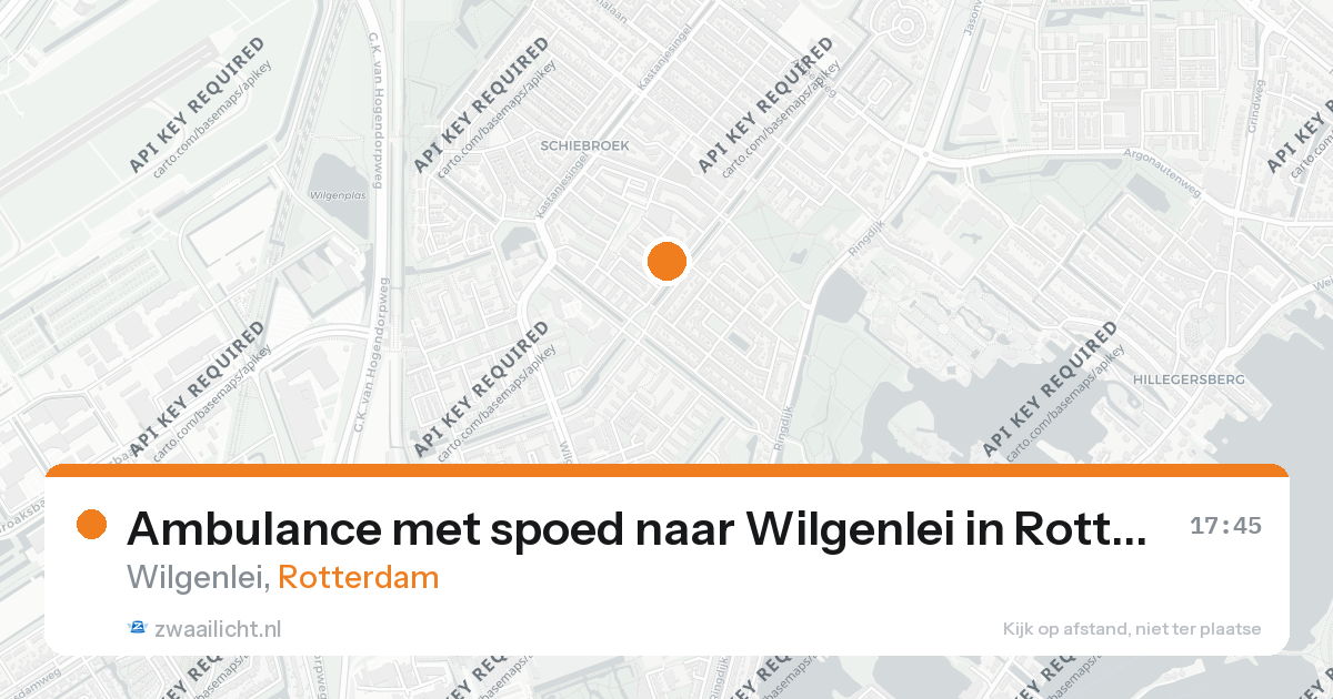 Ambulance met spoed naar Wilgenlei in Rotterdam — 26 aug 2026