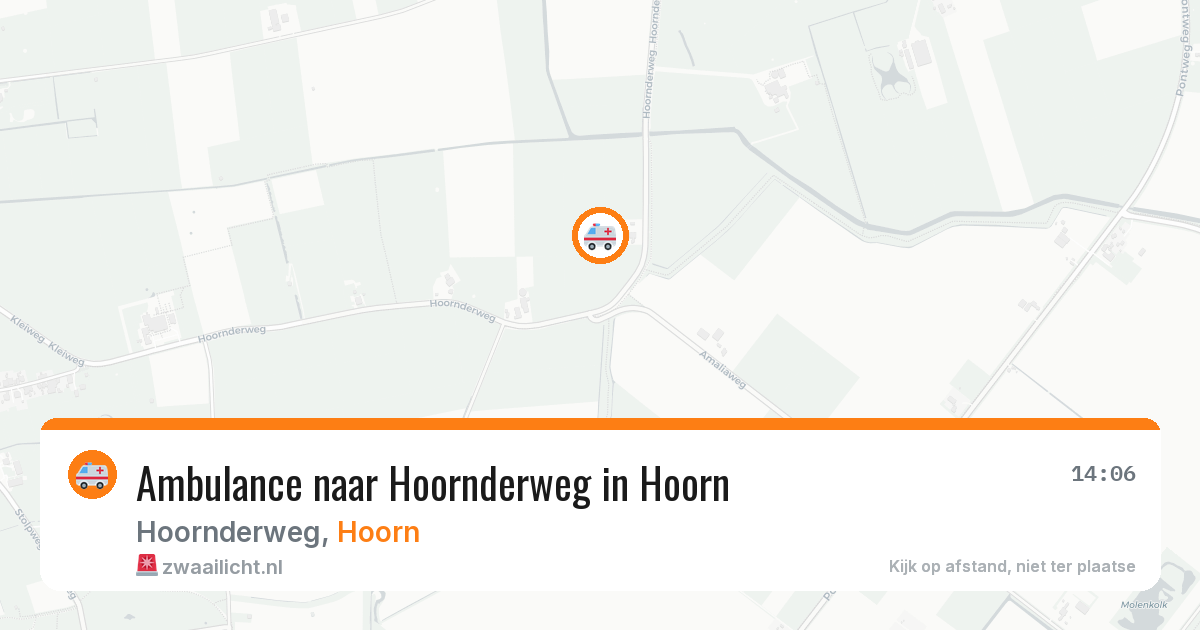Ambulance naar Hoornderweg in Hoorn — 29 mei 2026